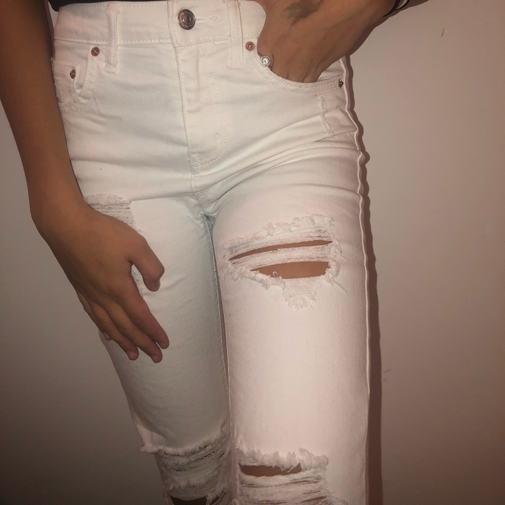 Wild fable white ripped skinny jeans size 0